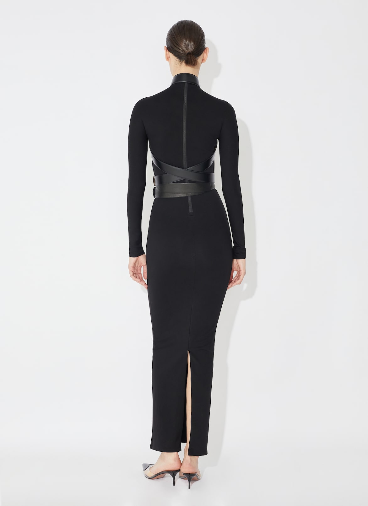 Sculpting jersey dress ALAÏA BLACK SCULPTING JERSEY DRESS